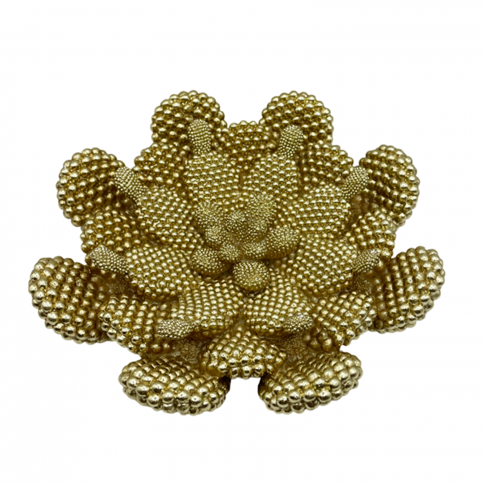 Decoratiune de perete sau de masa CACTUS, Auriu, 21cm [1]