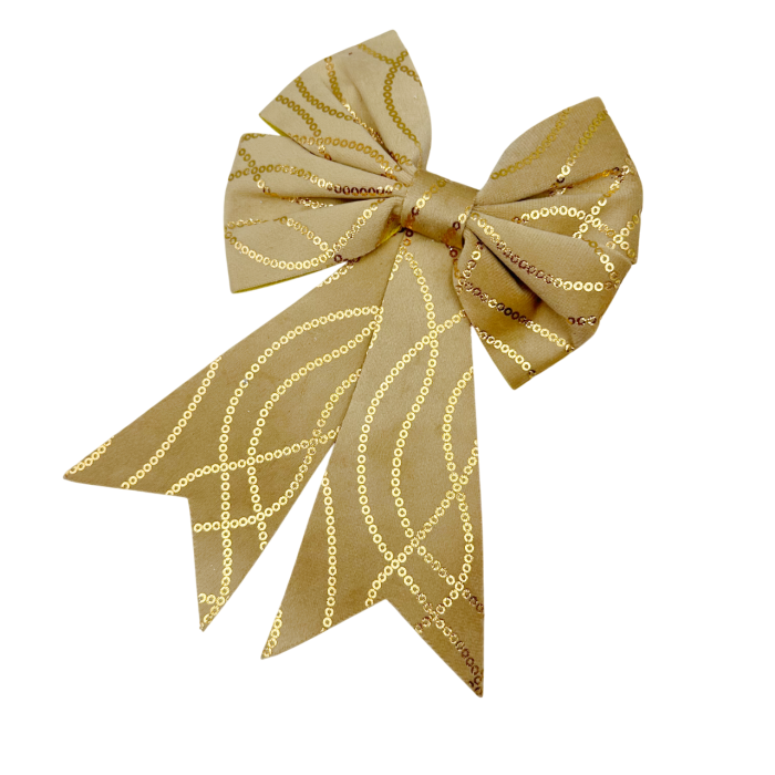 Funda decorativa pentru brad BOWIE, Auriu, 16cm [2]