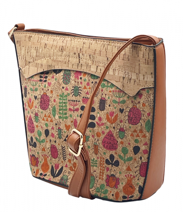 Geanta crossbody din pluta ALBERTINA, Cu 1 buzunar [2]