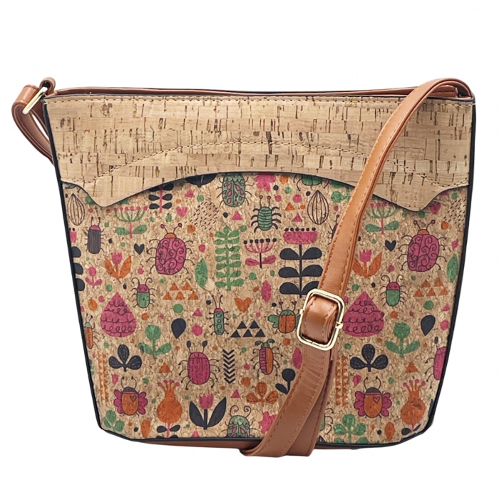 Geanta crossbody din pluta ALBERTINA, Cu 1 buzunar [3]