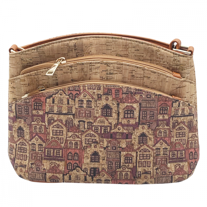 Geanta crossbody din pluta ANOUK, Cu 2 buzunare [2]