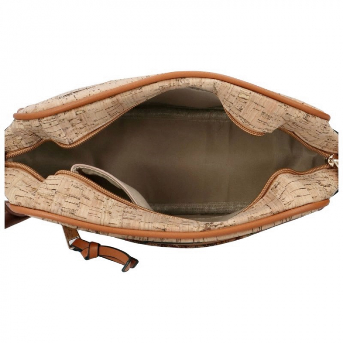Geanta crossbody din pluta BENEDITA, Cu 1 buzunar [4]