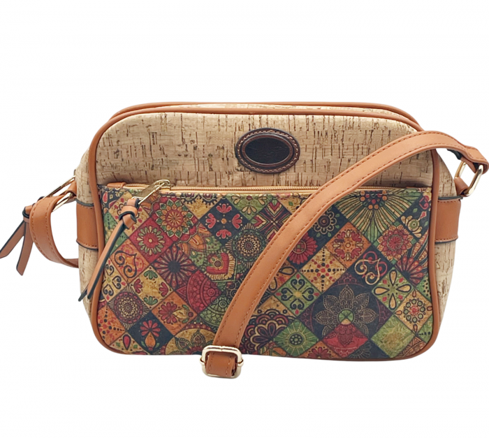 Geanta crossbody din pluta BENEDITA, Cu 1 buzunar [2]