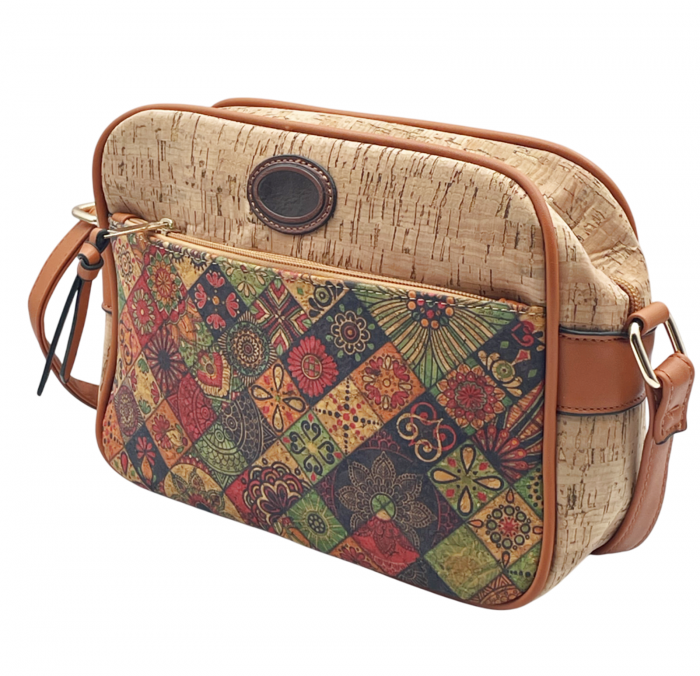Geanta crossbody din pluta BENEDITA, Cu 1 buzunar [3]