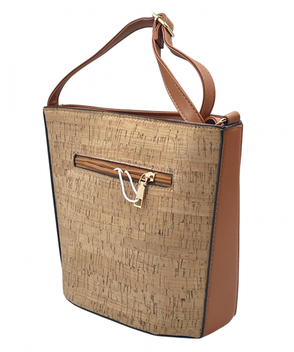 Geanta crossbody din pluta LEONIE, Cu 1 buzunar [5]