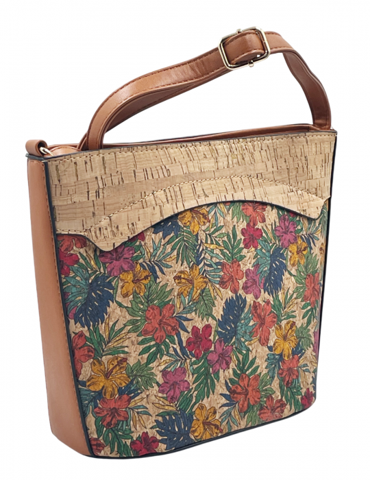 Geanta crossbody din pluta LEONIE, Cu 1 buzunar [3]