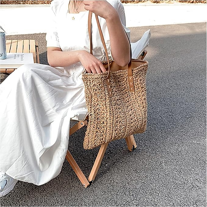 Geanta de paie Shopper CLETTA, Maro [2]
