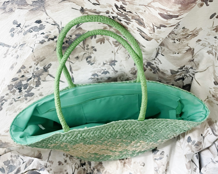 Cos impletit din paie Paloma, Verde [5]