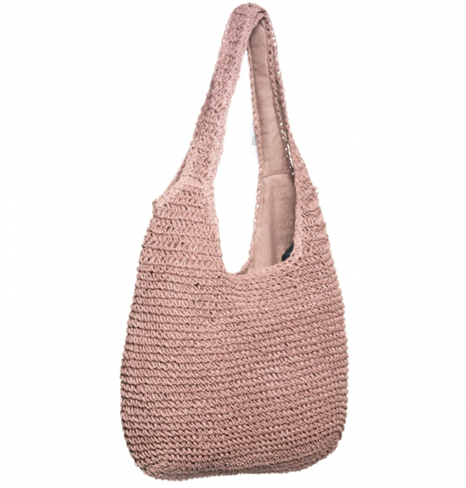Geanta de paie Shopper ESTRELA, Roz prafuit [2]