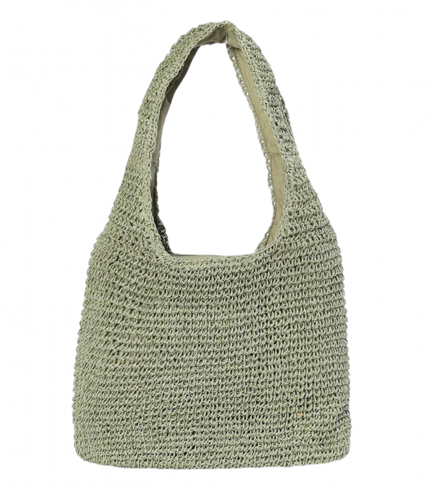 Geanta de paie Shopper ESTRELA, Verde [1]