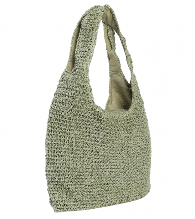 Geanta de paie Shopper ESTRELA, Verde [2]