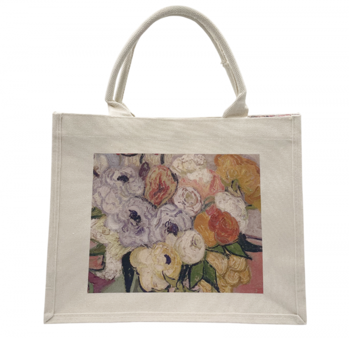 Geanta casual CANVAS FLOWERS, 38x16x30cm [3]