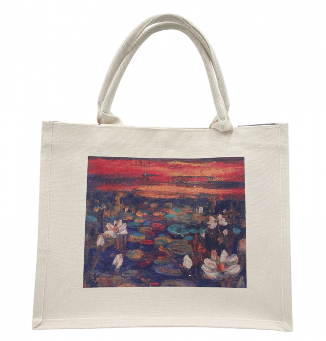 Geanta casual CANVAS BLOSSOM, 38x16x30cm [4]