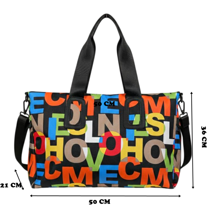 Geanta de voiaj multicolora COLOR RUSH, 50x21x36 cm [4]