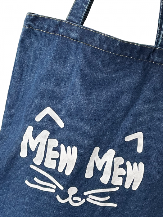 Geanta din denim KITTY, 34x37cm [2]