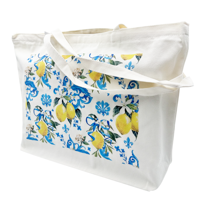 Geanta Panza - decor lamai - LIMONE CAPRI - Shopper cu fermoar [3]