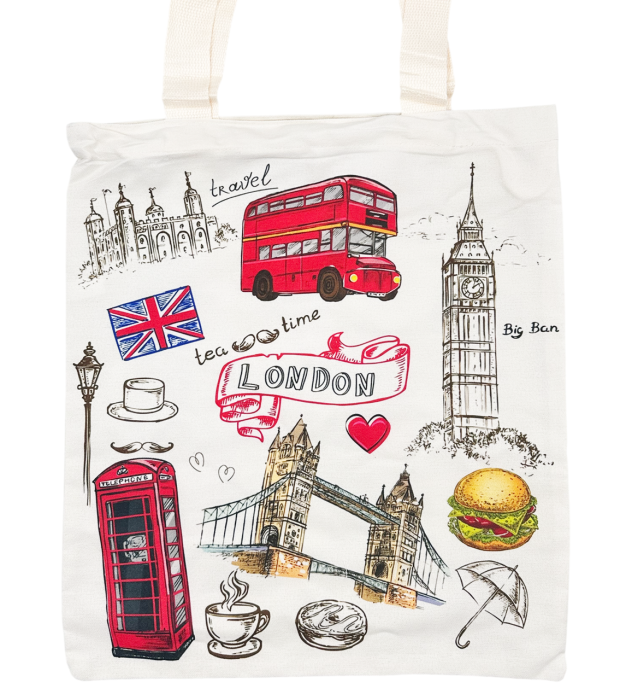 Geanta panza LONDON - Tote bag cu fermoar [2]