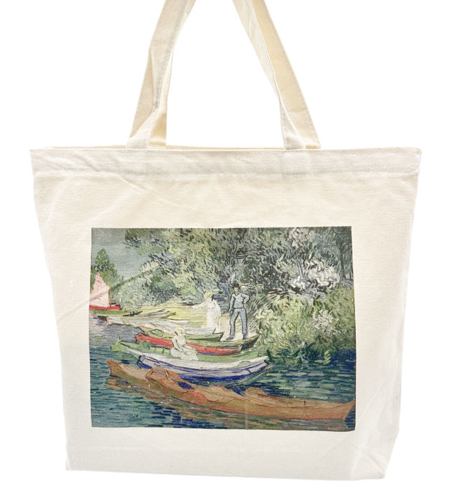 Geanta Panza RETRO BOATS tip Shopper cu fermoar, 43x8x37 cm [2]