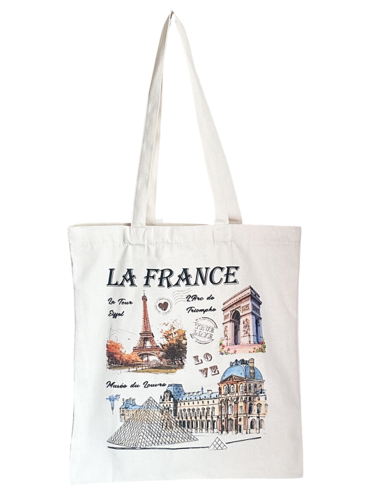 Geanta panza tip Tote Bag LA FRANCE [2]
