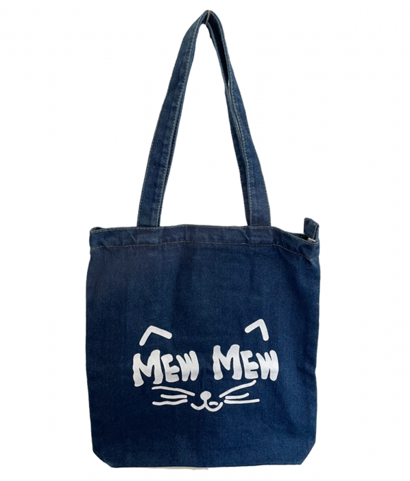 Geanta din denim KITTY, 34x37cm [4]