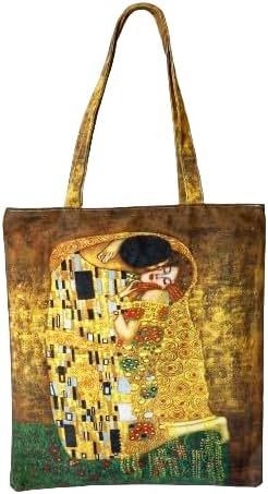 Geanta Shopper din material textil satinat PAINTINGS [10]