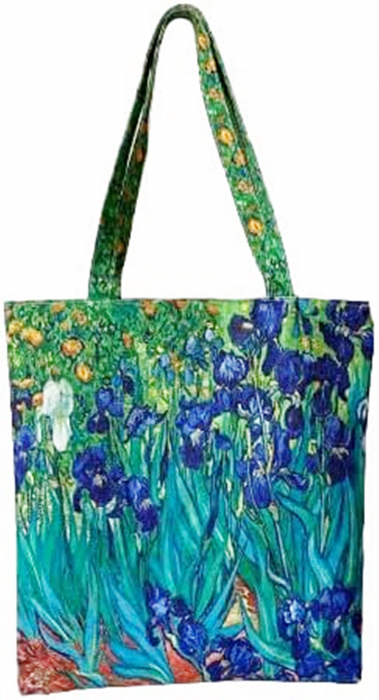 Geanta Shopper din material textil satinat PAINTINGS [8]