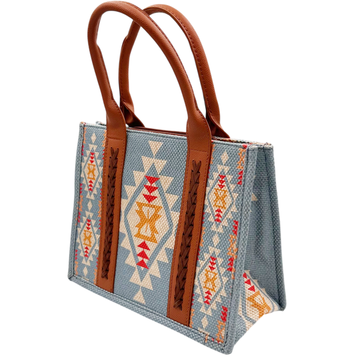 Geantă Tote Ethnic Chic cu Baretă Reglabilă – Navajo Sky [3]