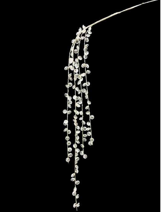 Ramura curgatoare aurie cu bobițe cristaline GLAM [2]