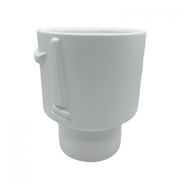 Ghiveci ceramica AMALEA, Alb, 13x16cm [2]