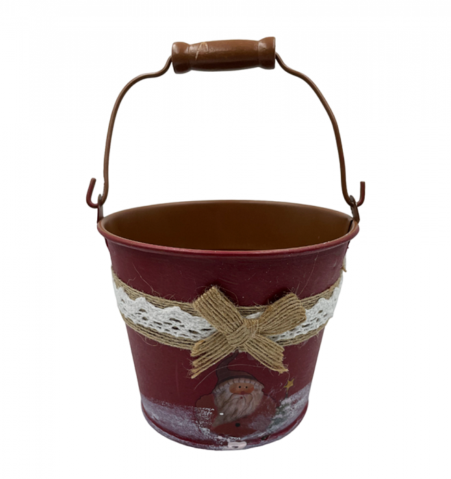 Vas decorativ Craciun Magic 10cm, Rosu [3]