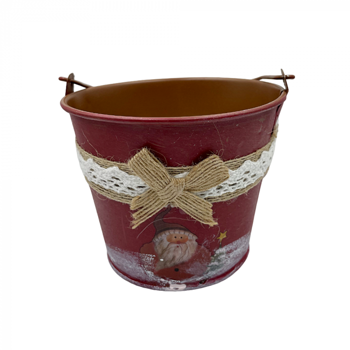Vas decorativ Craciun Magic 10cm, Rosu [2]