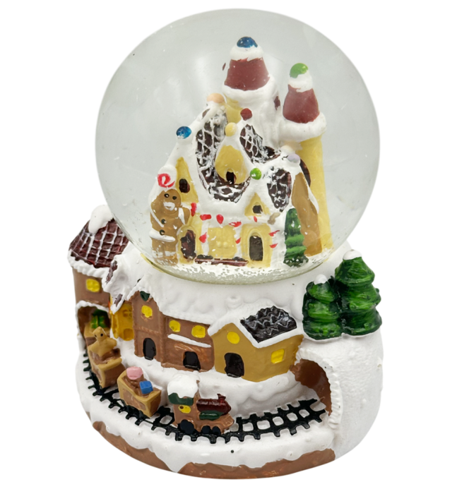 Glob cu zapada si LED – Casuta de Craciun si Trenulet JOY [2]