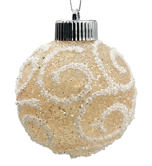 Glob de Craciun BLAZE, Auriu, 8cm [1]