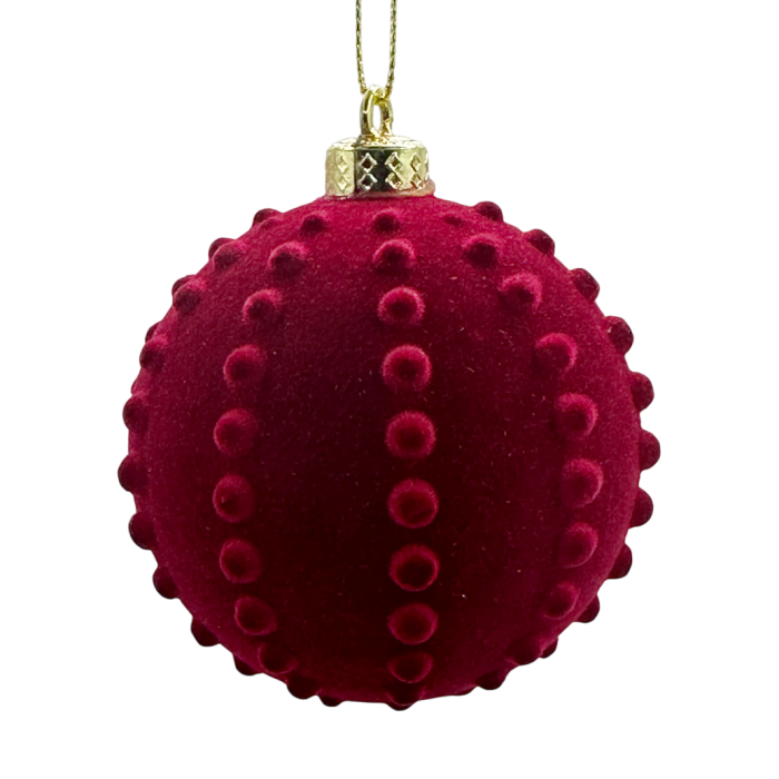 Glob de Craciun BUBBLE, Burgundy, 8cm [1]