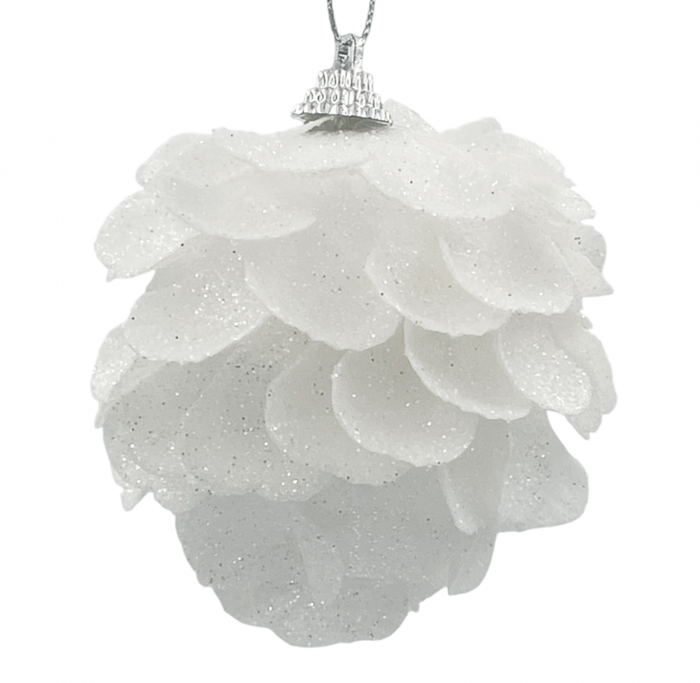 Glob de Craciun LOLITA, Alb, 10cm [1]