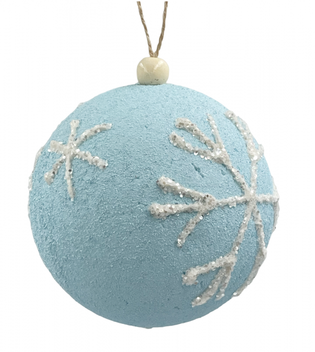 Glob de Craciun ICY, Bleu, 10cm [2]