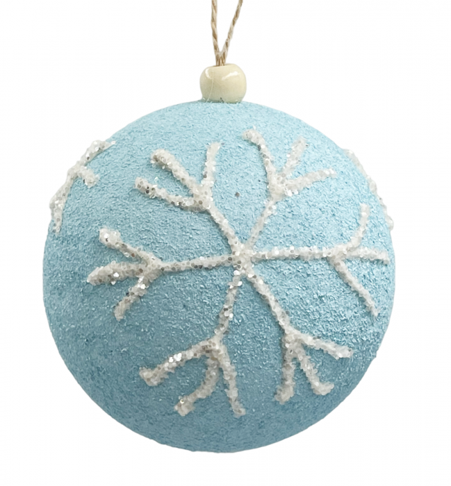 Glob de Craciun ICY, Bleu, 10cm [1]