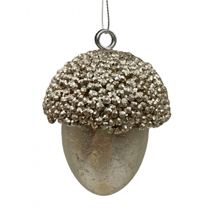 Glob de Craciun Ghinda JOY, Sampanie, 8cm [2]
