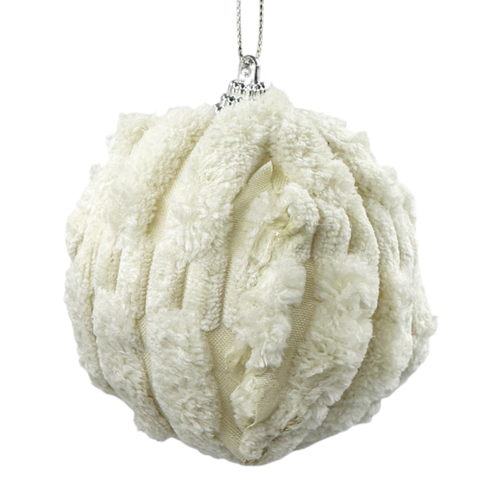 Glob de Craciun cu blanita crem FLUFFY [1]