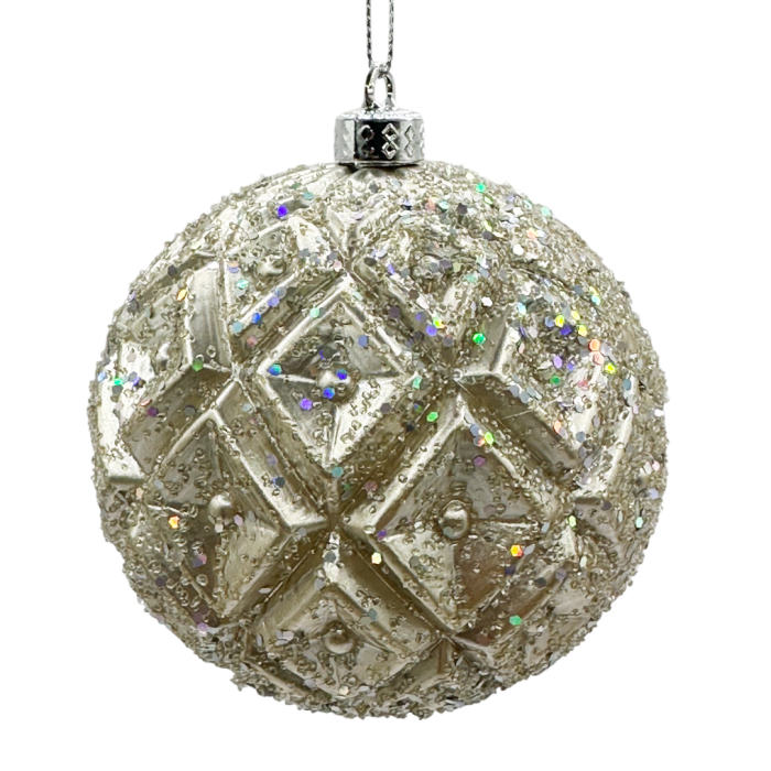 Glob de Craciun DIAMOND, Sampanie, 10cm [1]