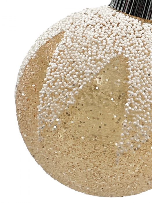 Glob de Craciun BLAZE, Auriu, 10cm [2]