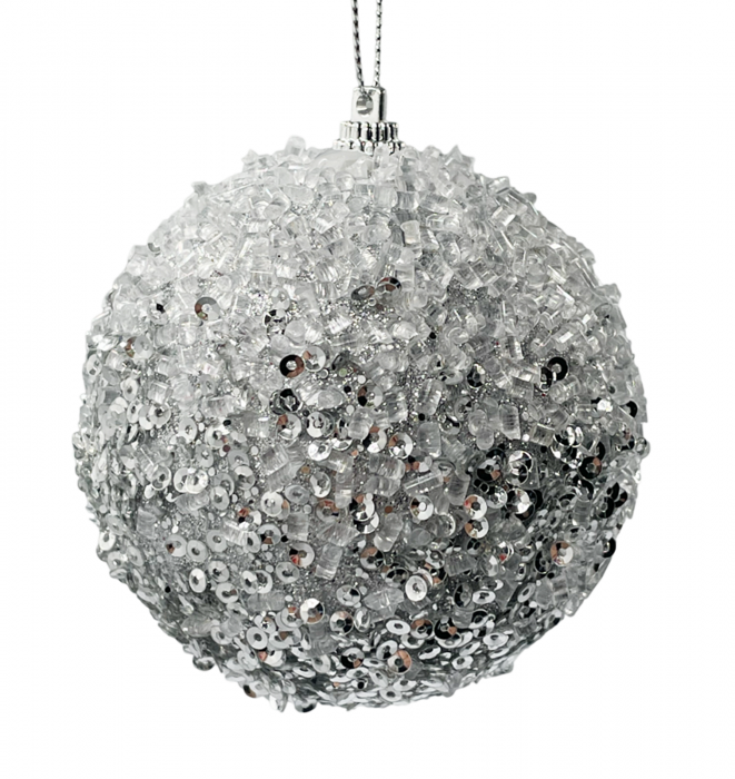 Glob de Craciun FROZEN, Argintiu, 8cm [1]
