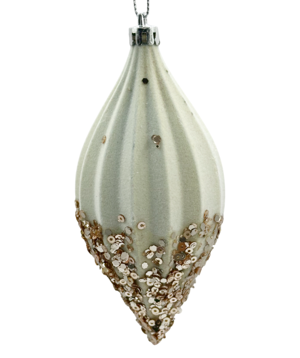 Glob de Craciun Con GLAM, Ivoire, 5x12cm [1]