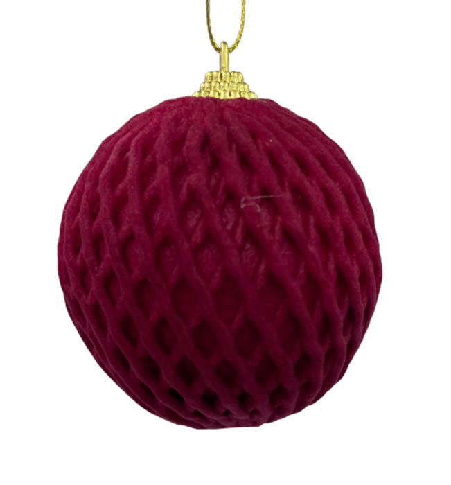 Glob de Craciun COMBY, Burgundy, 8cm [2]