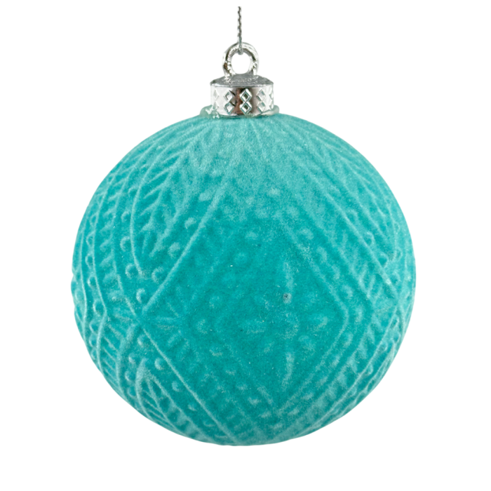 Glob de Craciun DANILO, Bleu turcoaz, 8cm [1]