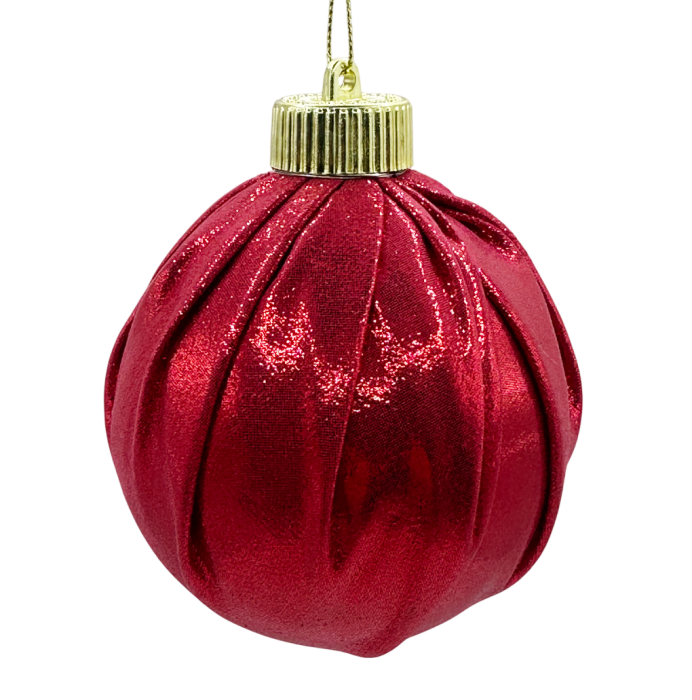 Glob de Crăciun roșu lucios – model elegant [1]
