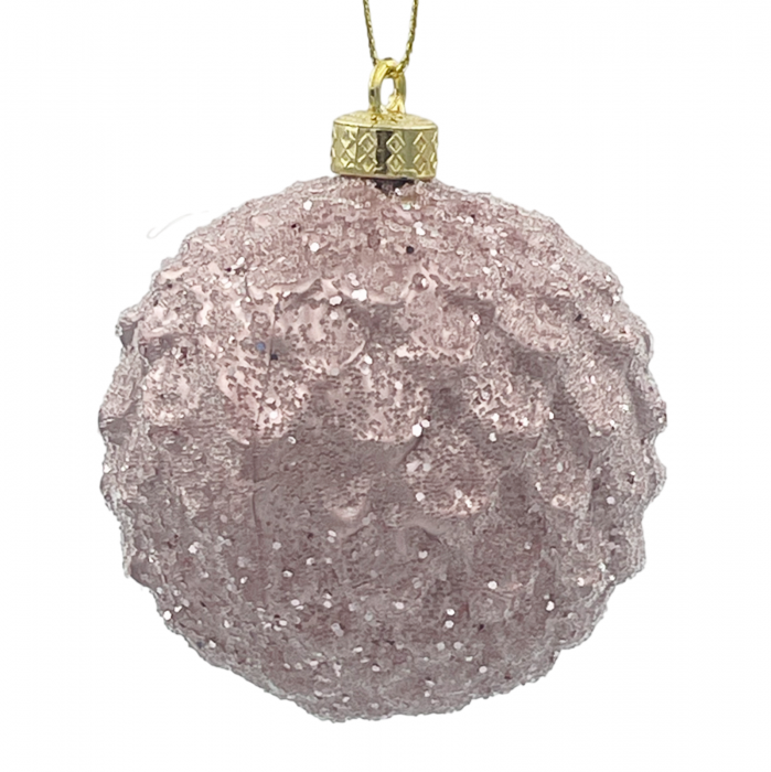 Glob de Craciun NOELLE, Roz prafuit, 8cm [1]
