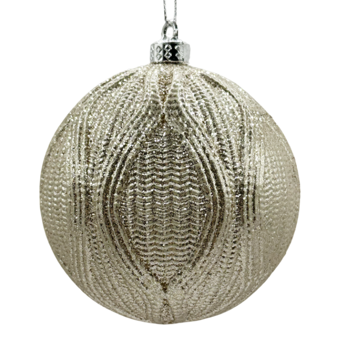 Glob de Craciun NOVA, Sampanie auriu, 10cm [1]