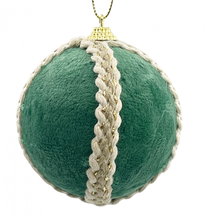 Glob de Craciun VINTAGE NALDO, Verde, 8cm [2]