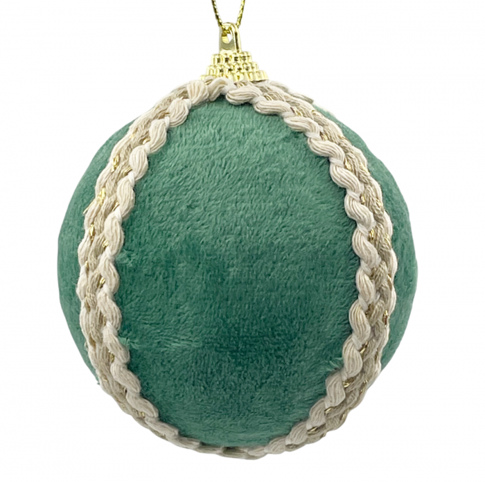 Glob de Craciun VINTAGE NALDO, Verde, 8cm [1]